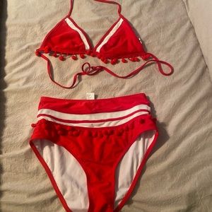 High waisted swim suit